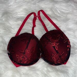 La SENZA Red and Black Lace Bra